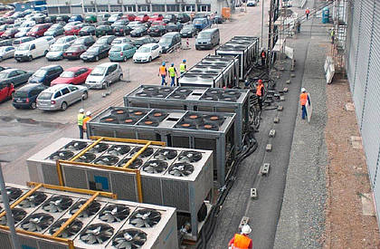 Solarzellenproduktion mit Mietkälteanlage