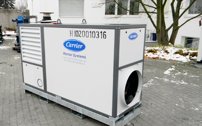 Carrier Rental Systems vermietet mobile Heizgeräte für alle Anwendungsbereiche. CRS ist Ihr Ansprechpartner, wenn Sie eine Heizung im Winter mieten wollen. 